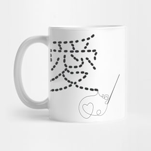 Stitched Love Kanji Mug